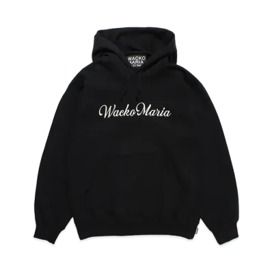 WACKO MARIA Heavy Weight Pull Over Hooded Sweat Shirt "Black"