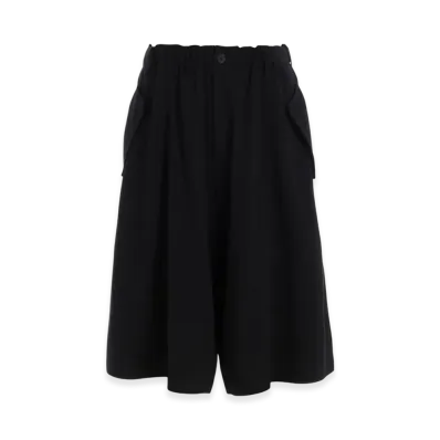 Yohji Yamamoto POUR HOMME Tufcot C/L Jersey Half Pants B "Black"