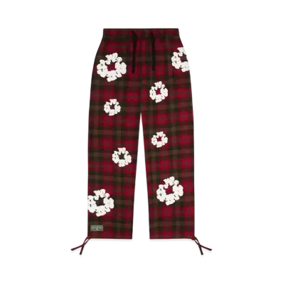 DENIM TEARS Cotton Wreath Pajama Pants "Red"