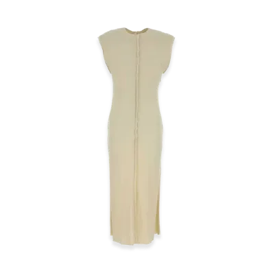 AMI PARIS Women's Stretch Viscose Dress "Cream"