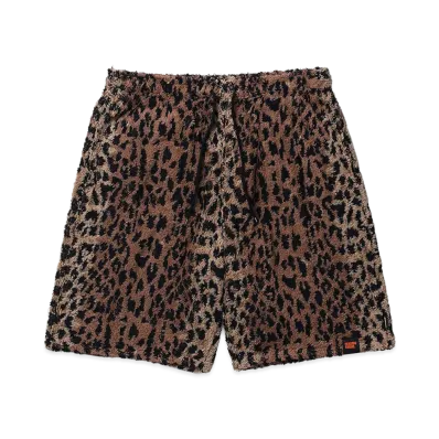 NEIGHBORHOOD x Hippopotamus . Terry Cloth Short Pants "Leopard"