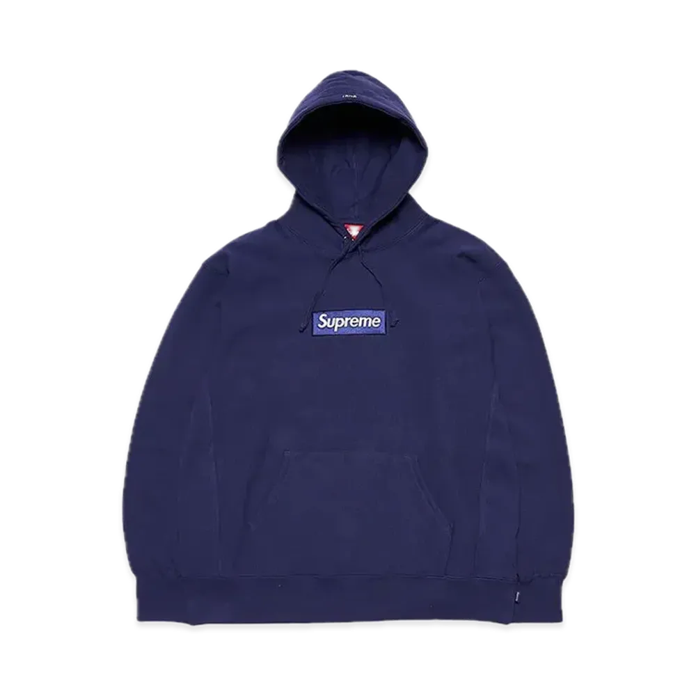 Supreme Box Logo Hooded Sweatshirt "Washed Navy" (21FW)