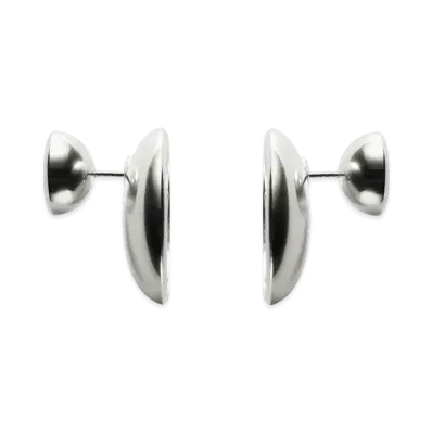 Bottega Veneta Concave Earrings "Silver"