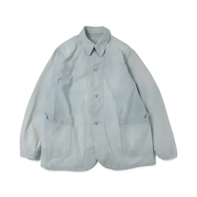 A.PRESSE Indigo Pin Check Coverall "Sax"