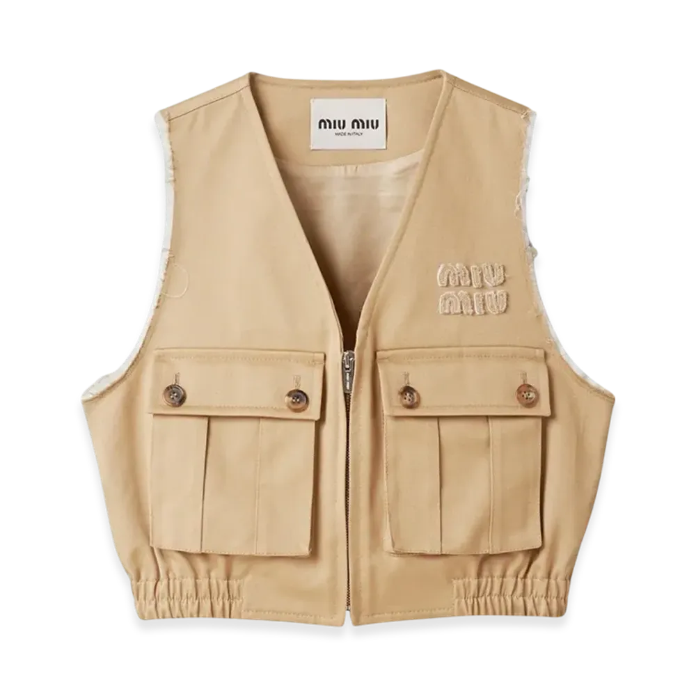 MIU MIU Women's Chino Vest "Cord"