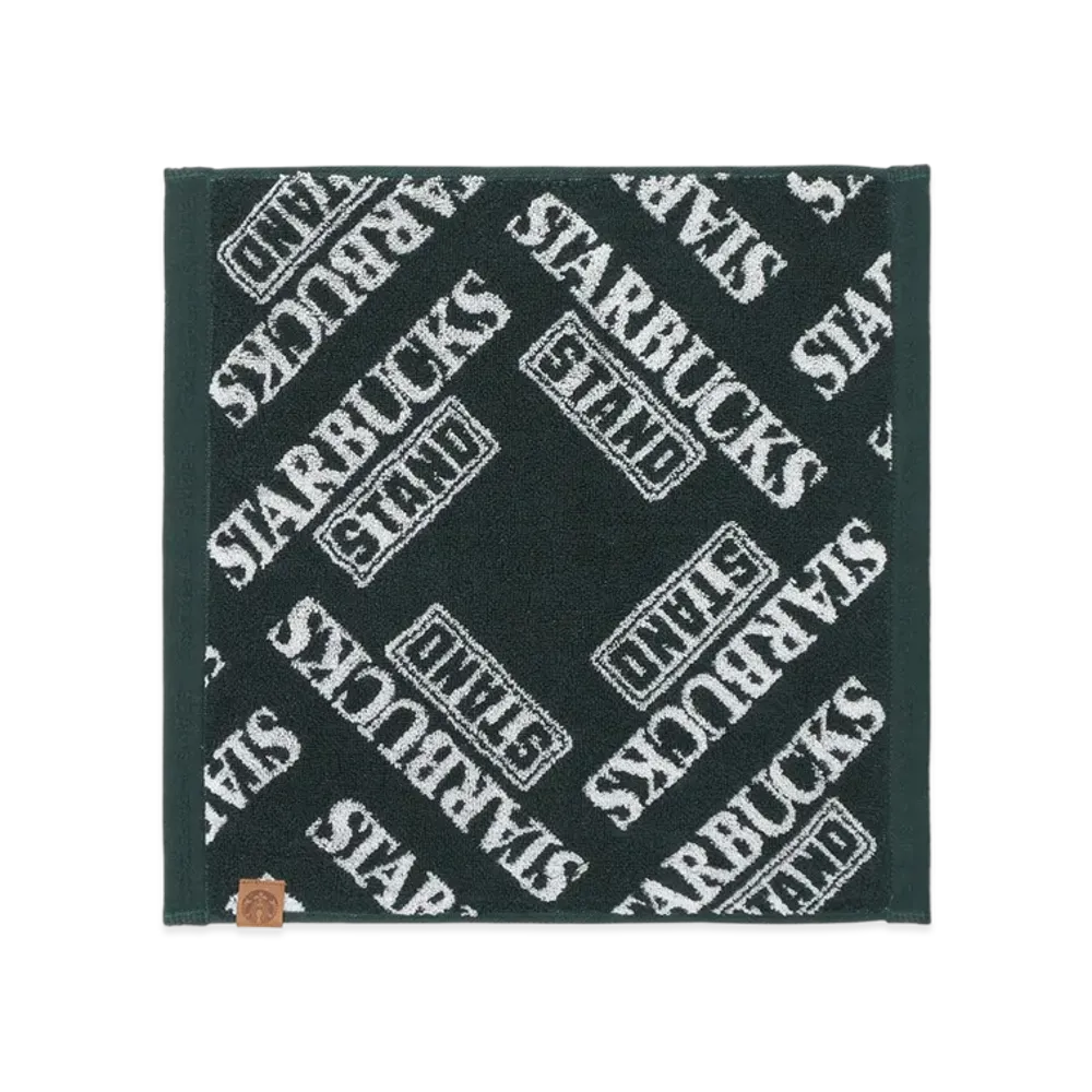 STARBUCKS STAND x BEAMS LOGO Hand Towel "Green"