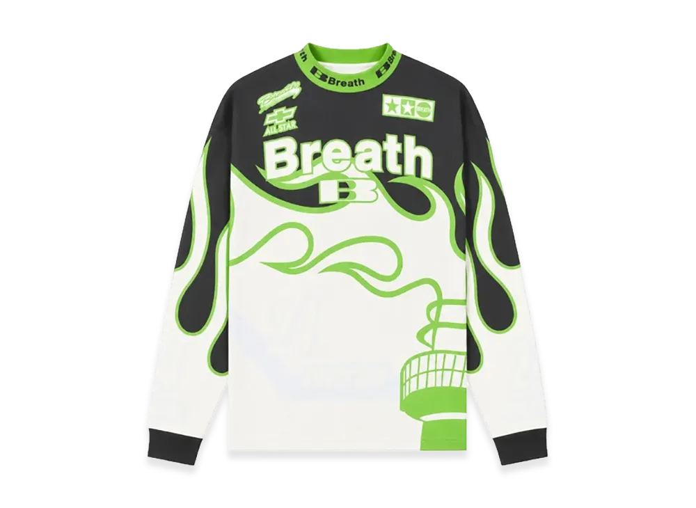 BREATH Racing LS Tee "Black/Green"