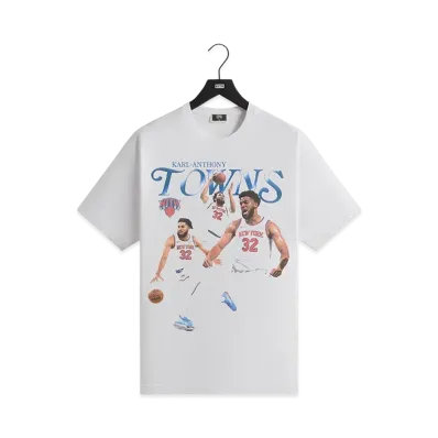 Kith x the New York Knicks Karl-Anthony Towns Legend Vintage Tee "White"