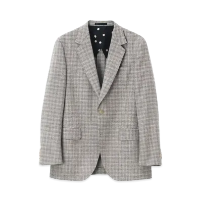 Paul Smith Blend Texture Single 2B Jacket "GrayishBeige"