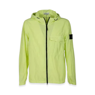 Stone Island 12402 Naslan Light Garment Dyed Hooded Overshirt - 22SS "Lemon"