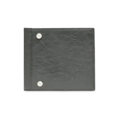 BALENCIAGA Square Wallet Stone Square Coin Pouch "Gray"