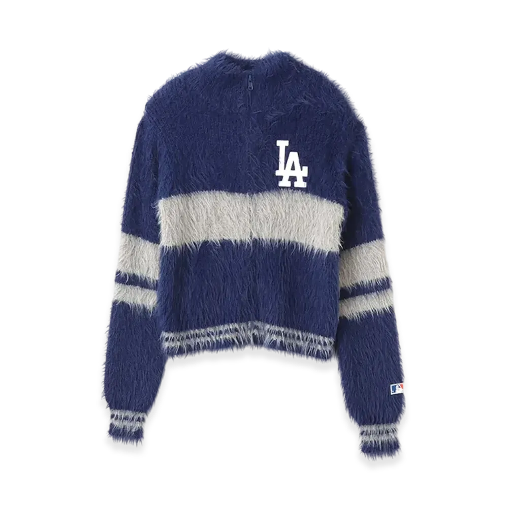 atmos x MLB Shaggy Knit Blouson "Navy"