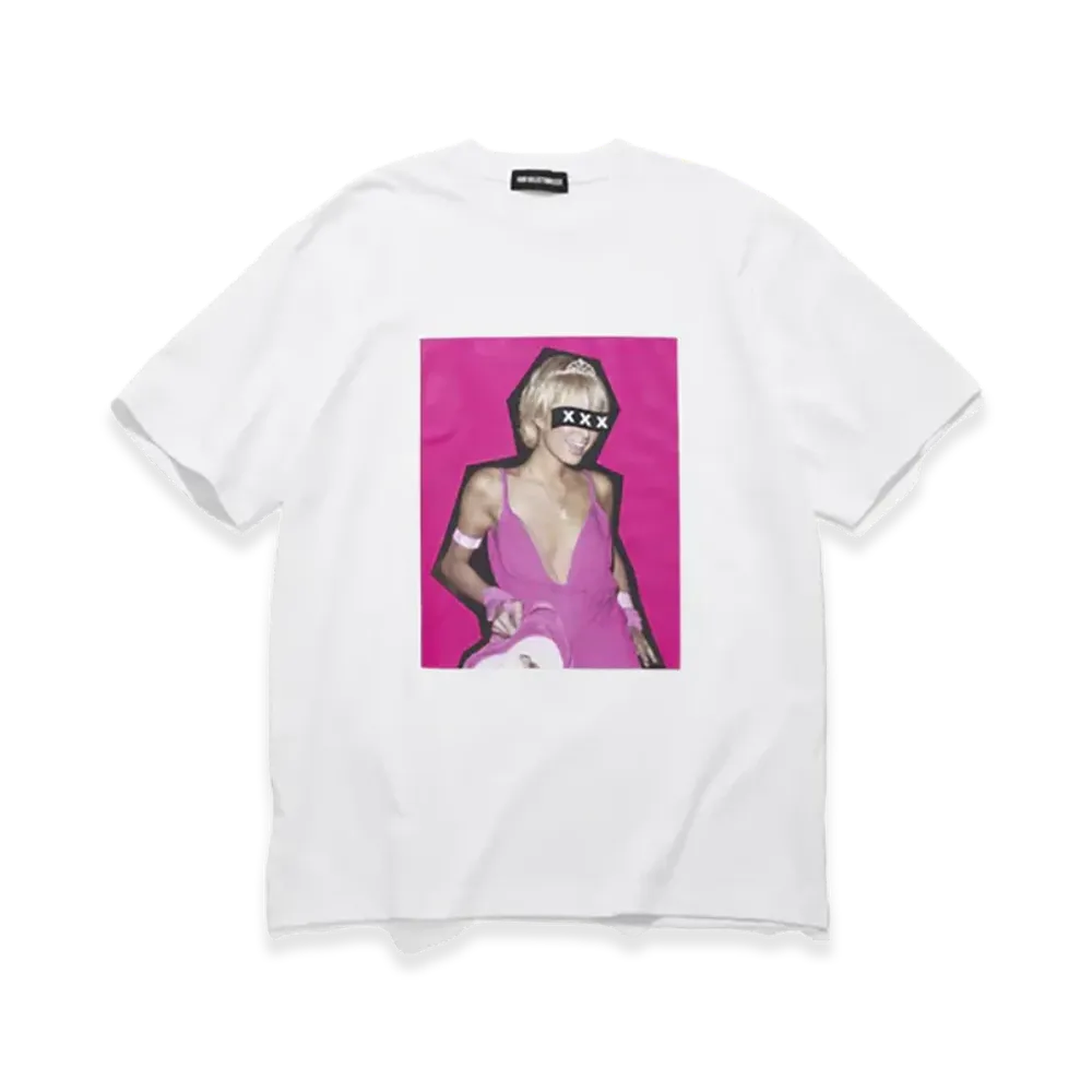 GOD SELECTION XXX Box Logo Pink Party Photo Tee GX-S26-ST-08 "White"