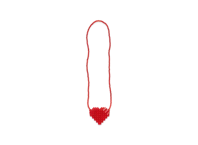 HUMAN MADE Heart Beaded Bag "Red"