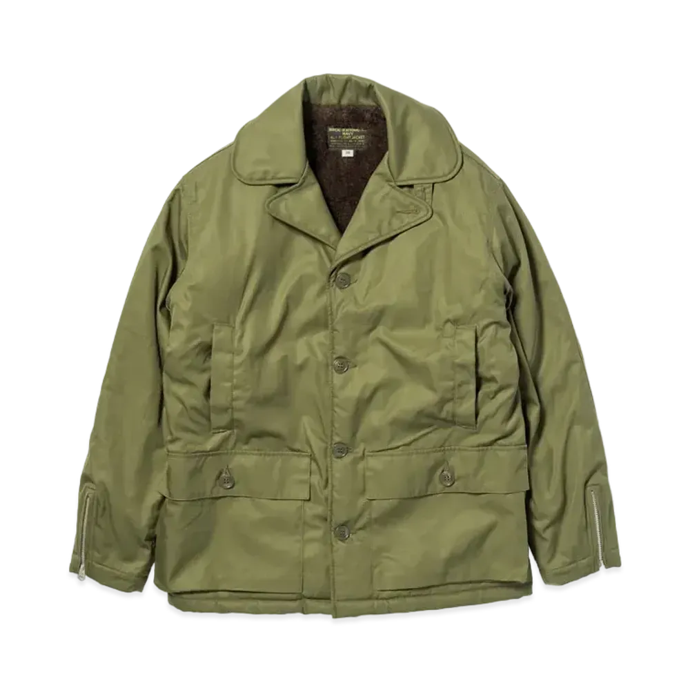 THE REAL McCOY'S Usn Al-1 Flight Jacket "Olive"