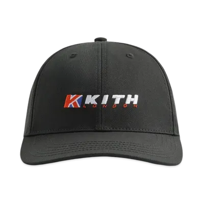 Kith London Twill Aaron Cap "Black"