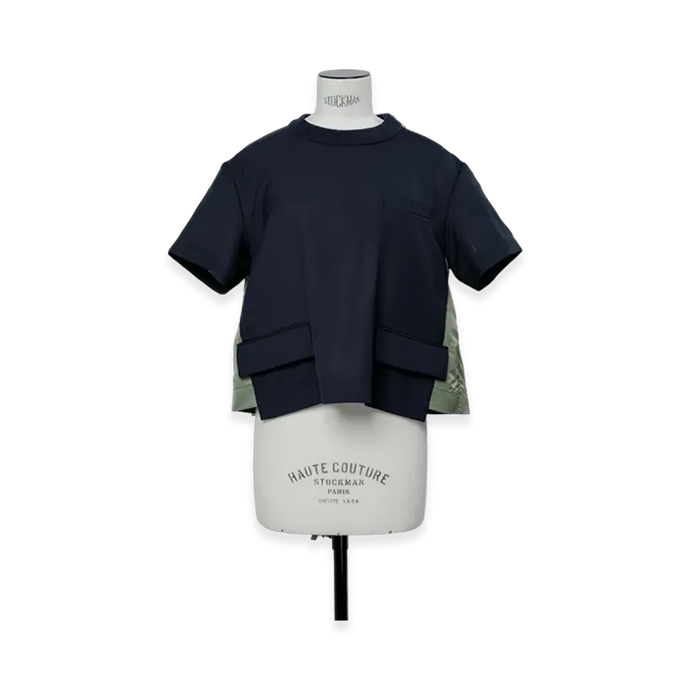 sacai Suiting Pullover "Navy/Khaki"