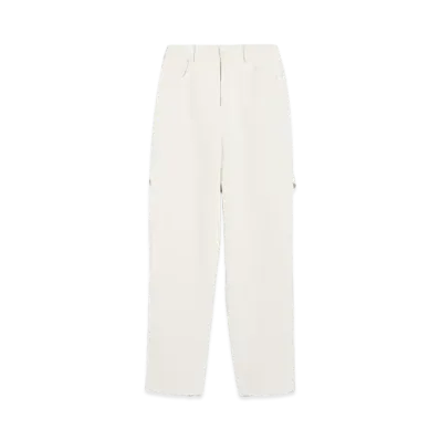 Max Mara Senyare Pure Cotton Wide Pants "Ivory"