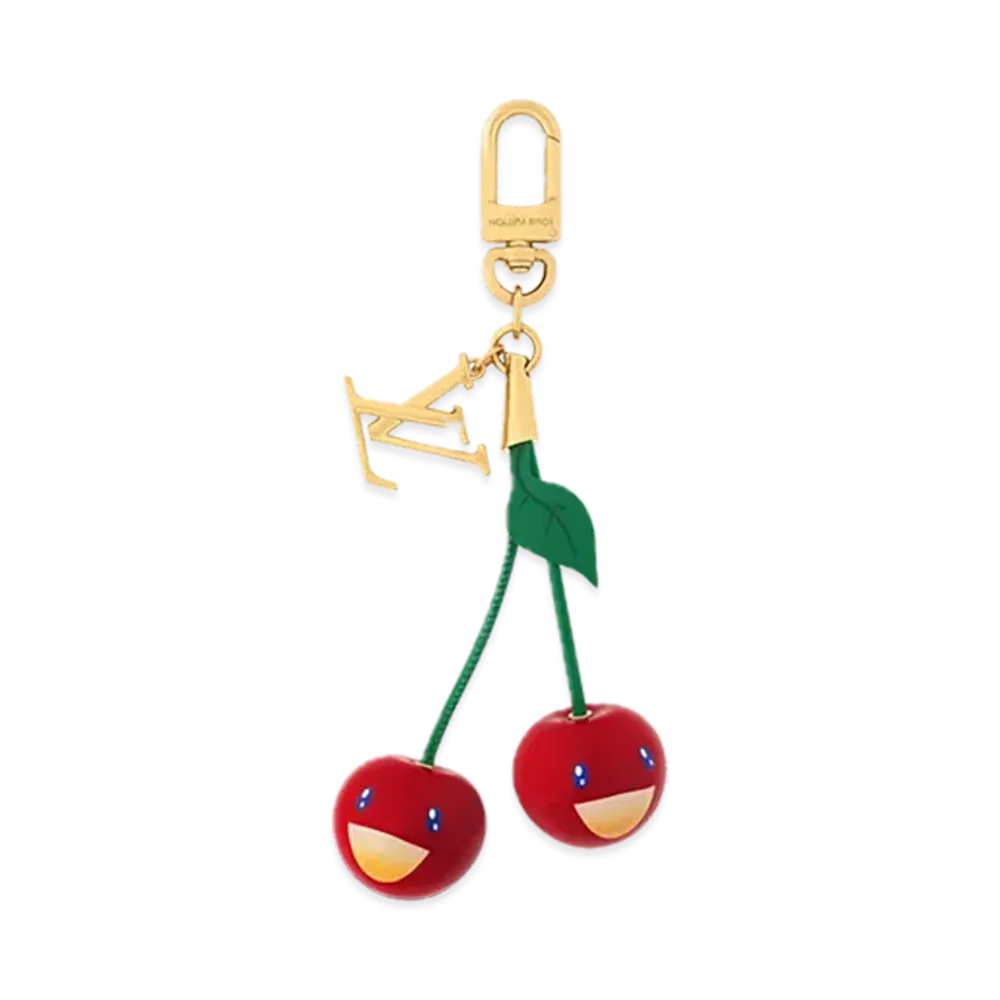 Louis Vuitton x Takashi Murakami Bag Charm Cherry "Gold"