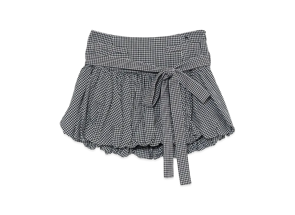 ANDMARY Women's Posey Balloon Mini Skirt "Check"