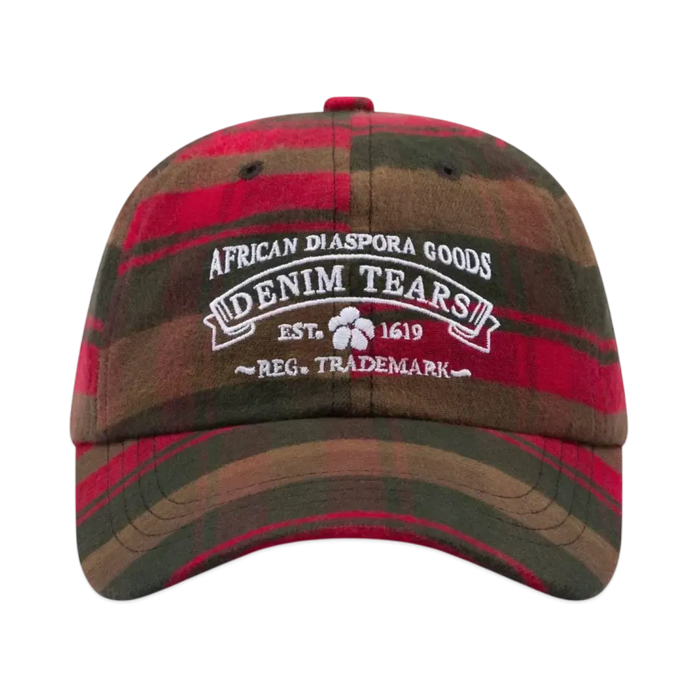 DENIM TEARS Tartan ADG Cap "Red"