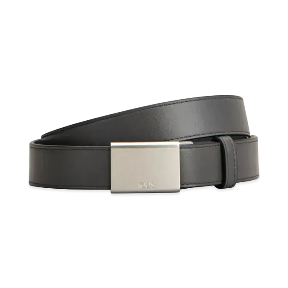 TOD'S Leather Belt "Gray"