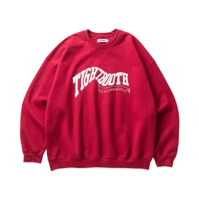 TIGHTBOOTH Acid Logo Crew Sweat Shirt "Red"