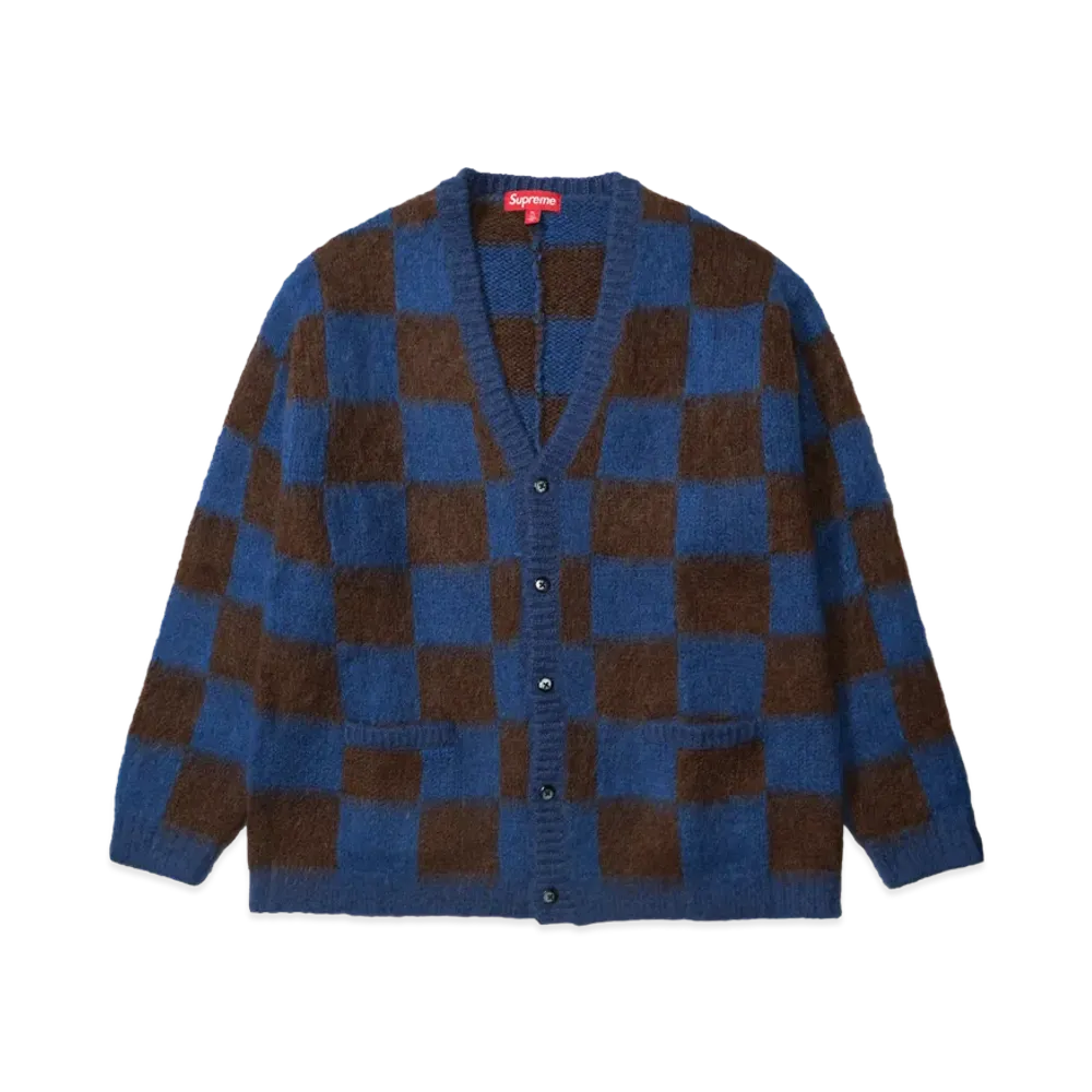 Supreme Checkerboard Cardigan "Blue"