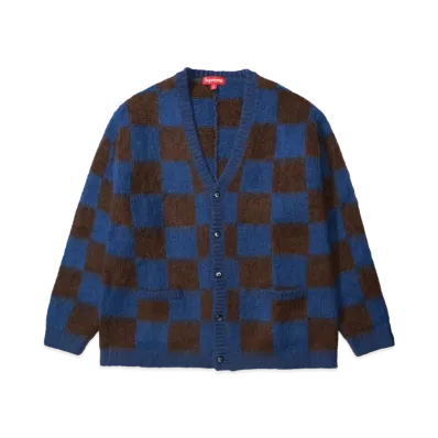 Supreme Checkerboard Cardigan "Blue"