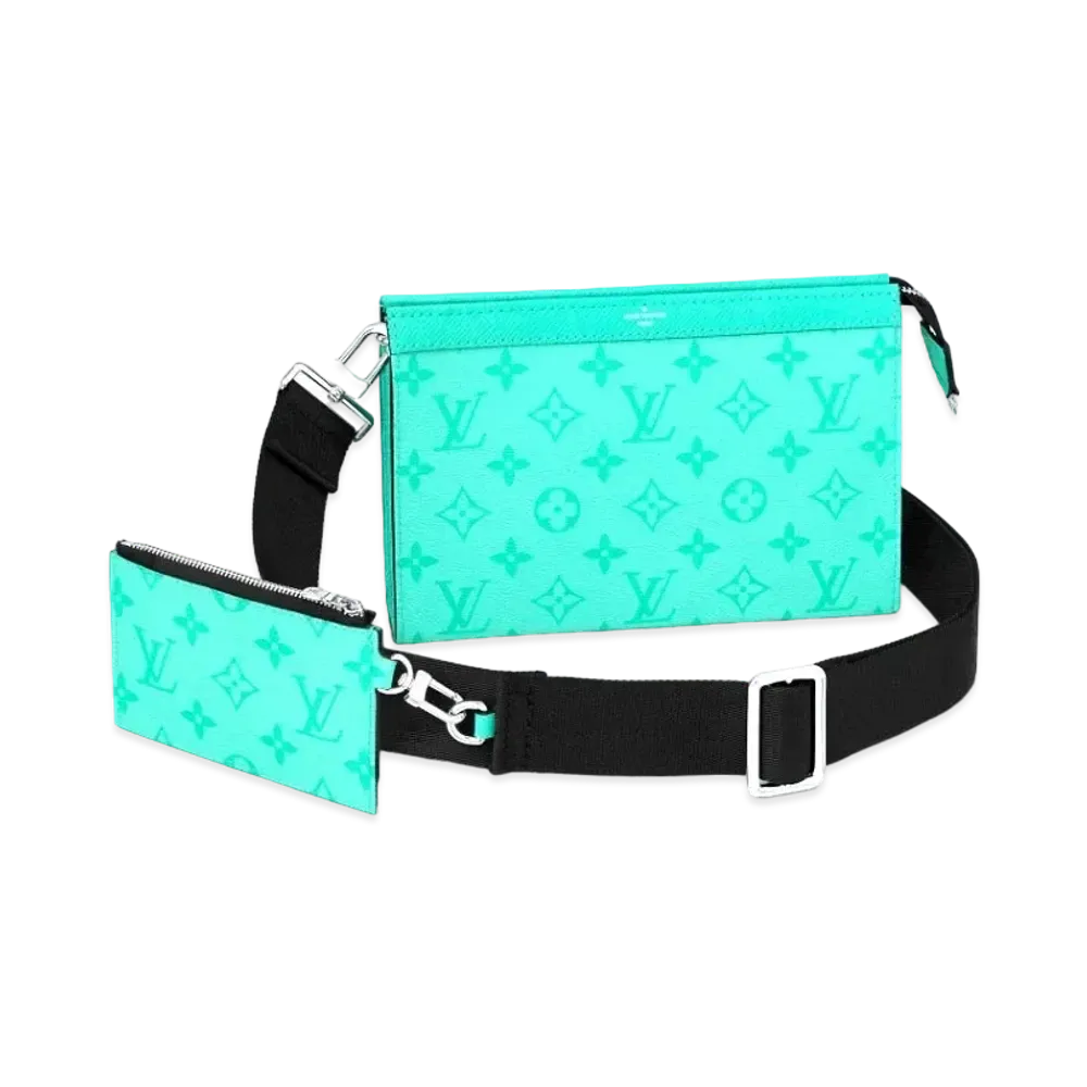 Louis Vuitton Gaston Wearable Wallet Taigarama "Miami Green"