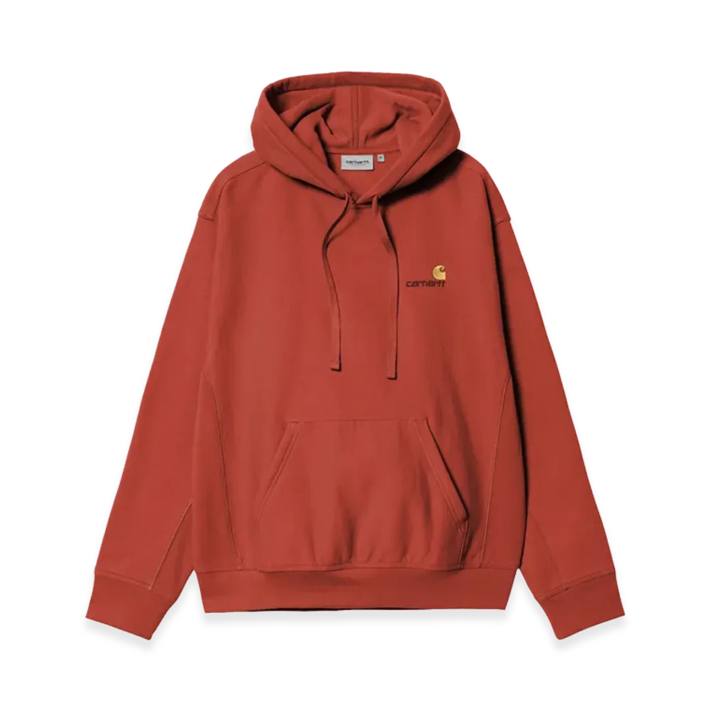 Carhartt WIP Hooded American Script Sweat "Oxide Red"