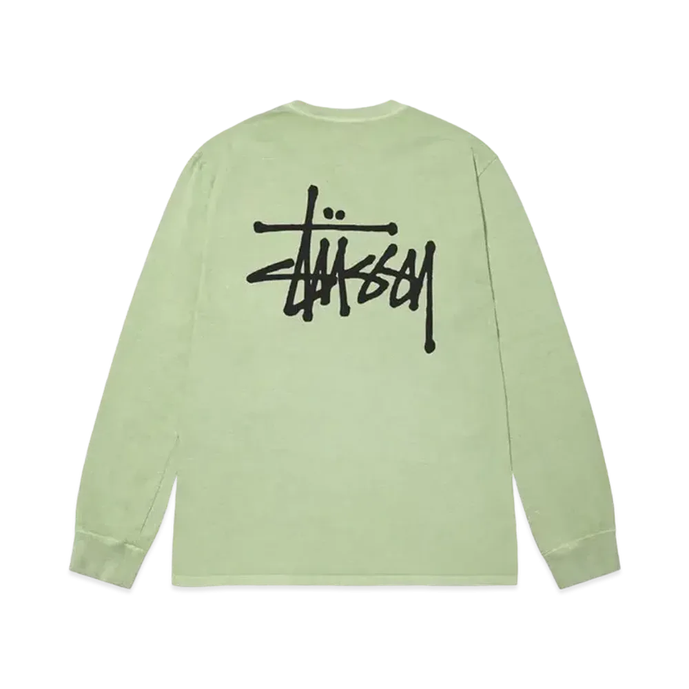Stussy Basic Stussy Pigment Dyed LS Tee "Sage"
