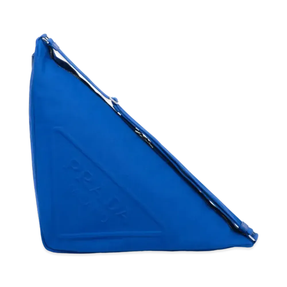 PRADA Prada Triangle Canvas Bag "Blue"