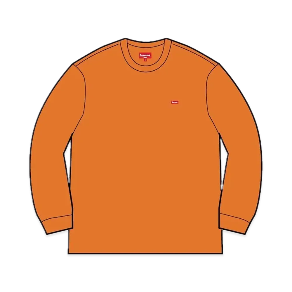 Supreme Small Box L/S Tee "Dark Orange"(21FW)
