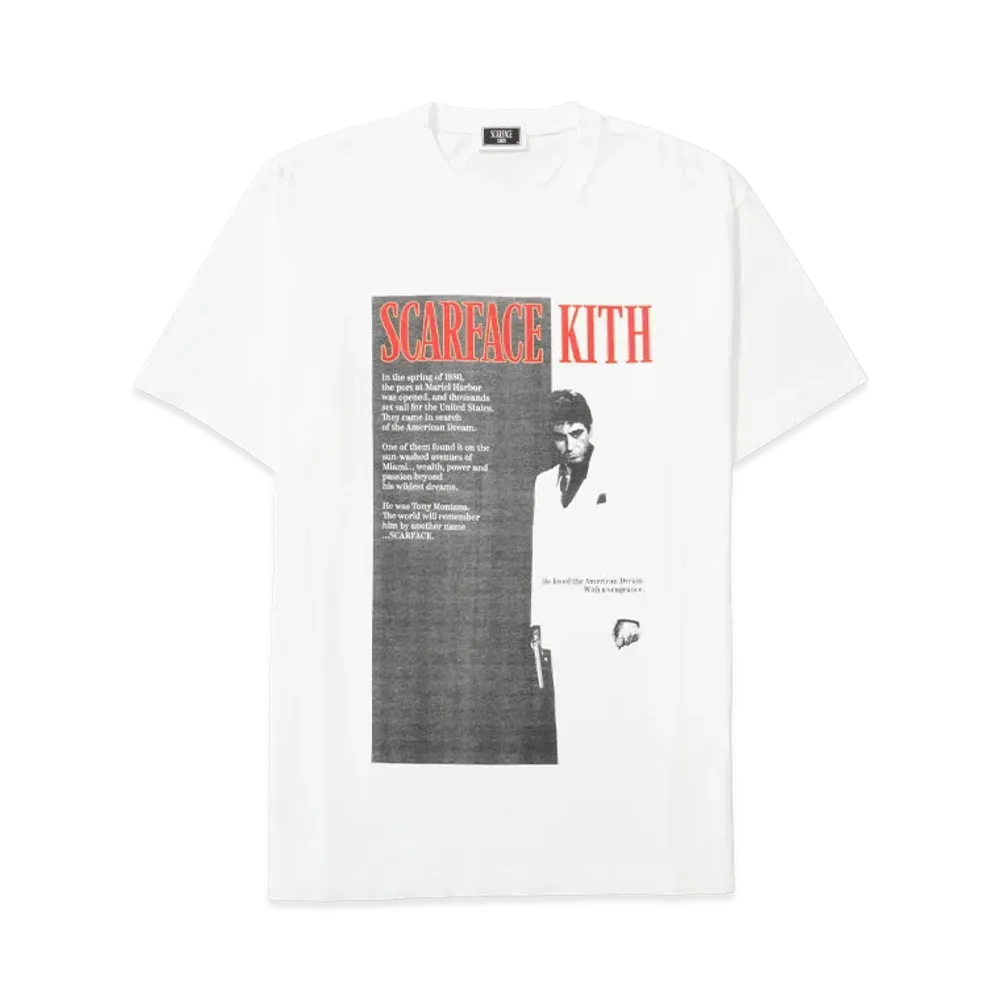 Kith x Scarface Film Poster Vintage Tee "White"
