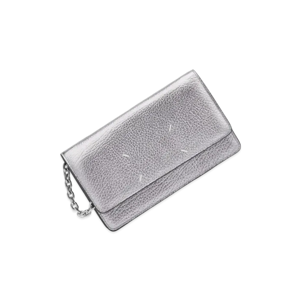 Maison Margiela Four Stitches Chain Wallet "Metallic Grey"