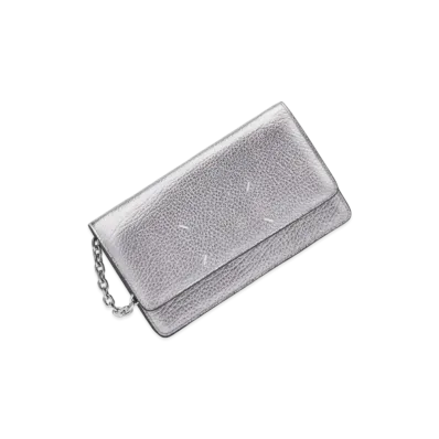 Maison Margiela Four Stitches Chain Wallet "Metallic Grey"