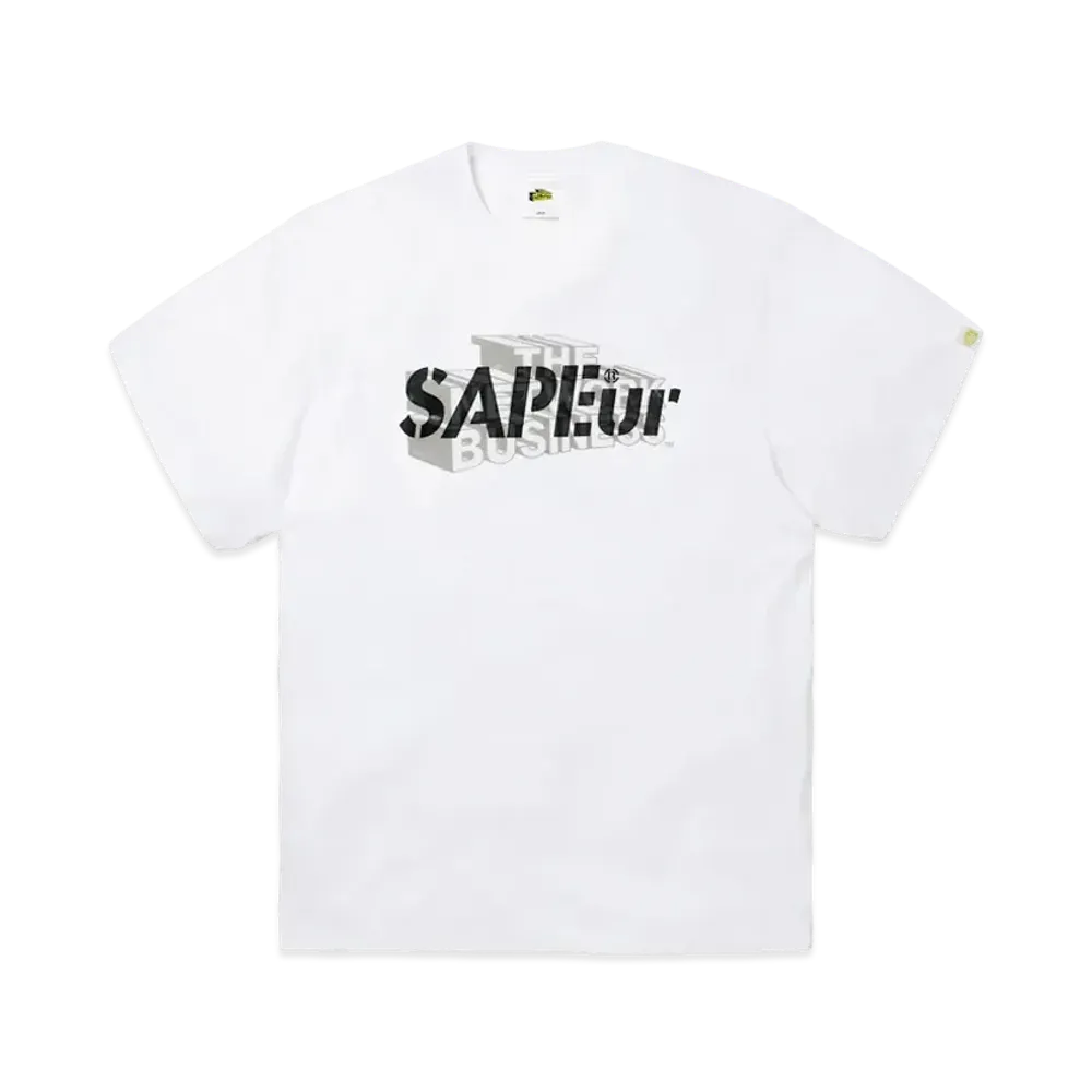 SNKRDUNK × THE NETWORK BUSINESS × SAPEur® Tee "White/Black"
