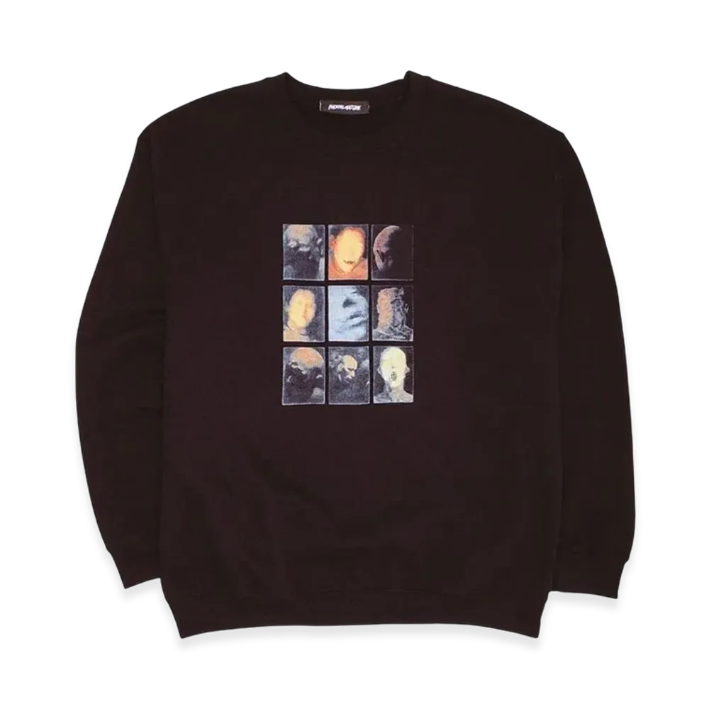 Fucking Awesome - Hologram Faces Crewneck "Black"