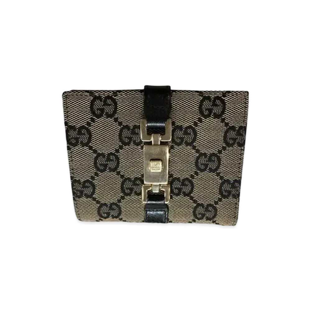 GUCCI Jackie Wallet "Beige/Black"