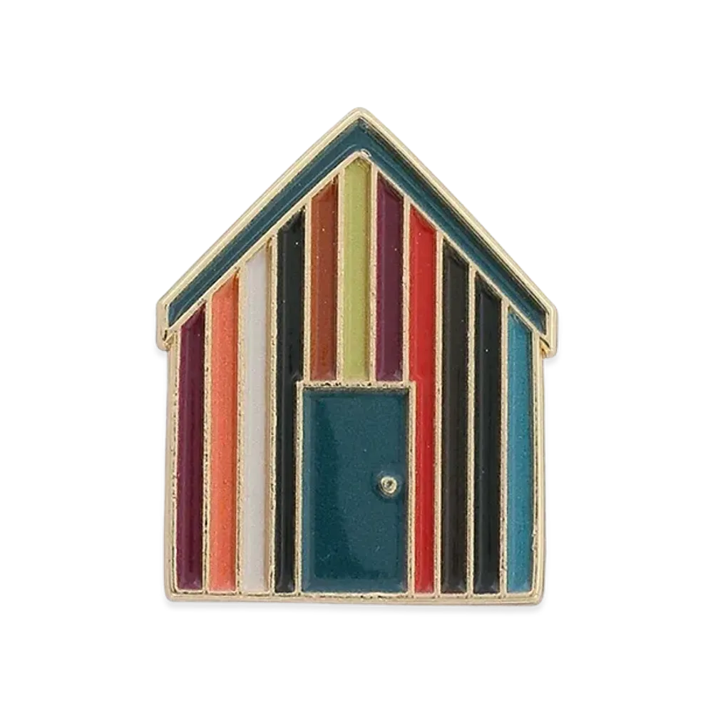 Barbour x Paul Smith Beach Hut Pin Badge "Multi"