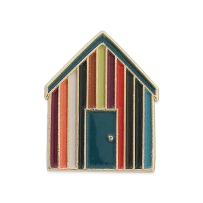 Barbour x Paul Smith Beach Hut Pin Badge "Multi"