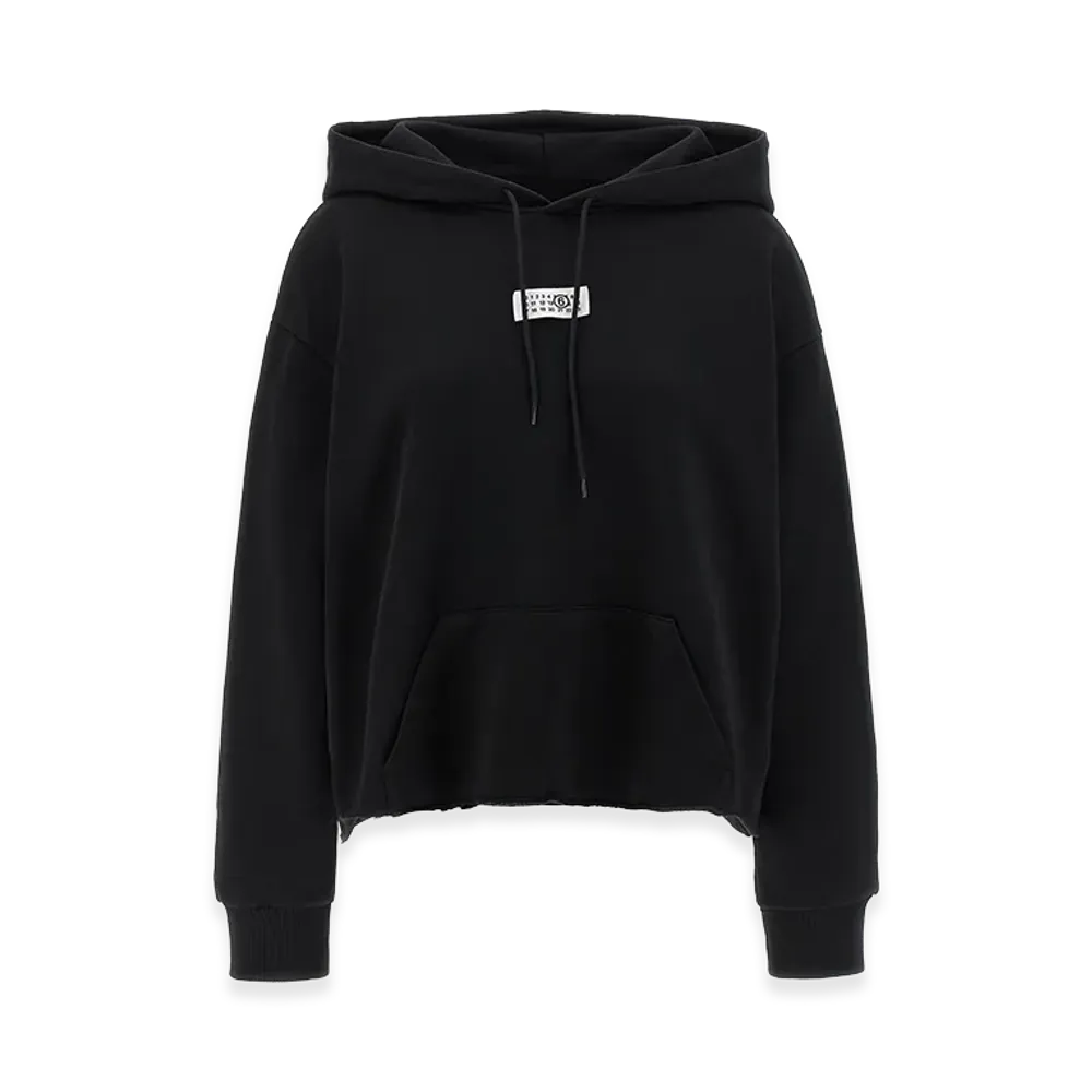 MM6 Maison Margiela Women's Numeric Signature Hoodie "Black"