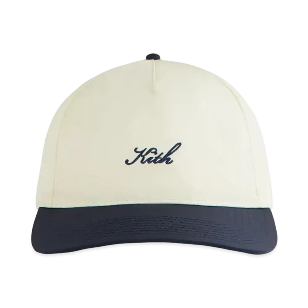 Kith Two Tone Wrinkle Nylon Bay Low Pinch Crown Cap "Sandrift"