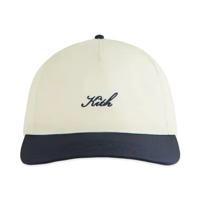 Kith Two Tone Wrinkle Nylon Bay Low Pinch Crown Cap "Sandrift"