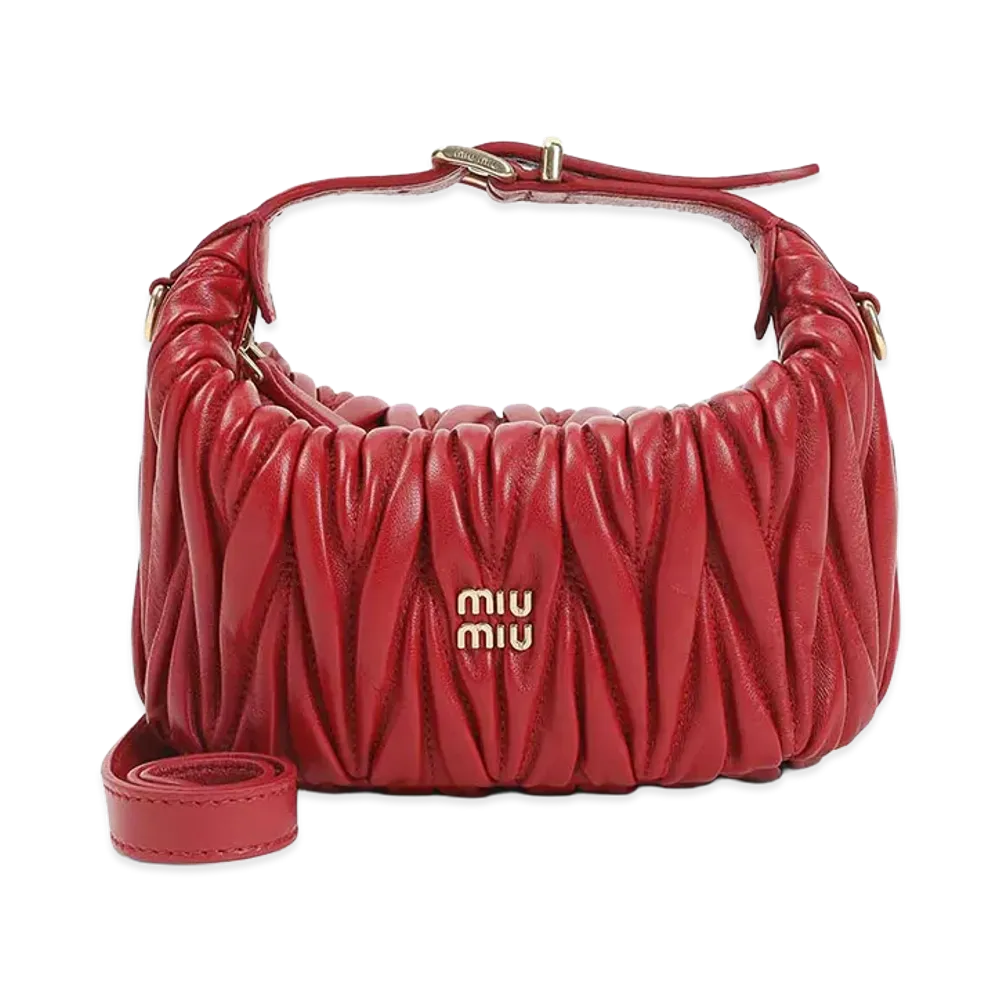 MIU MIU Women's `Matelass` Mini-Bag "Red"