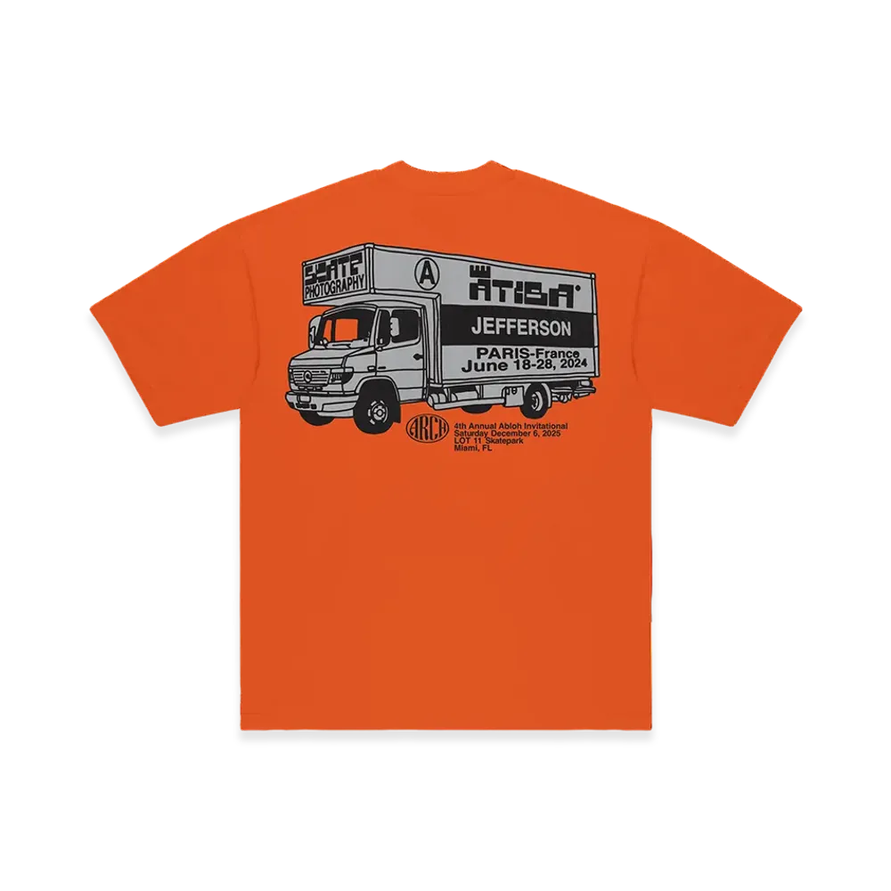 Travis Scott Cactus Jack x Virgil Abloh Archive x Architecture Traslochi Tee "Orange"