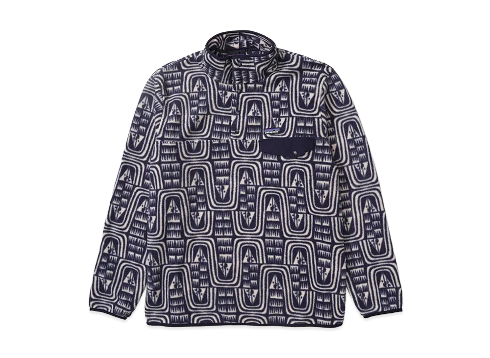 Patagonia Men's Lightweight Synchilla Snap-T Pullover "Flow/Sunken Blue"