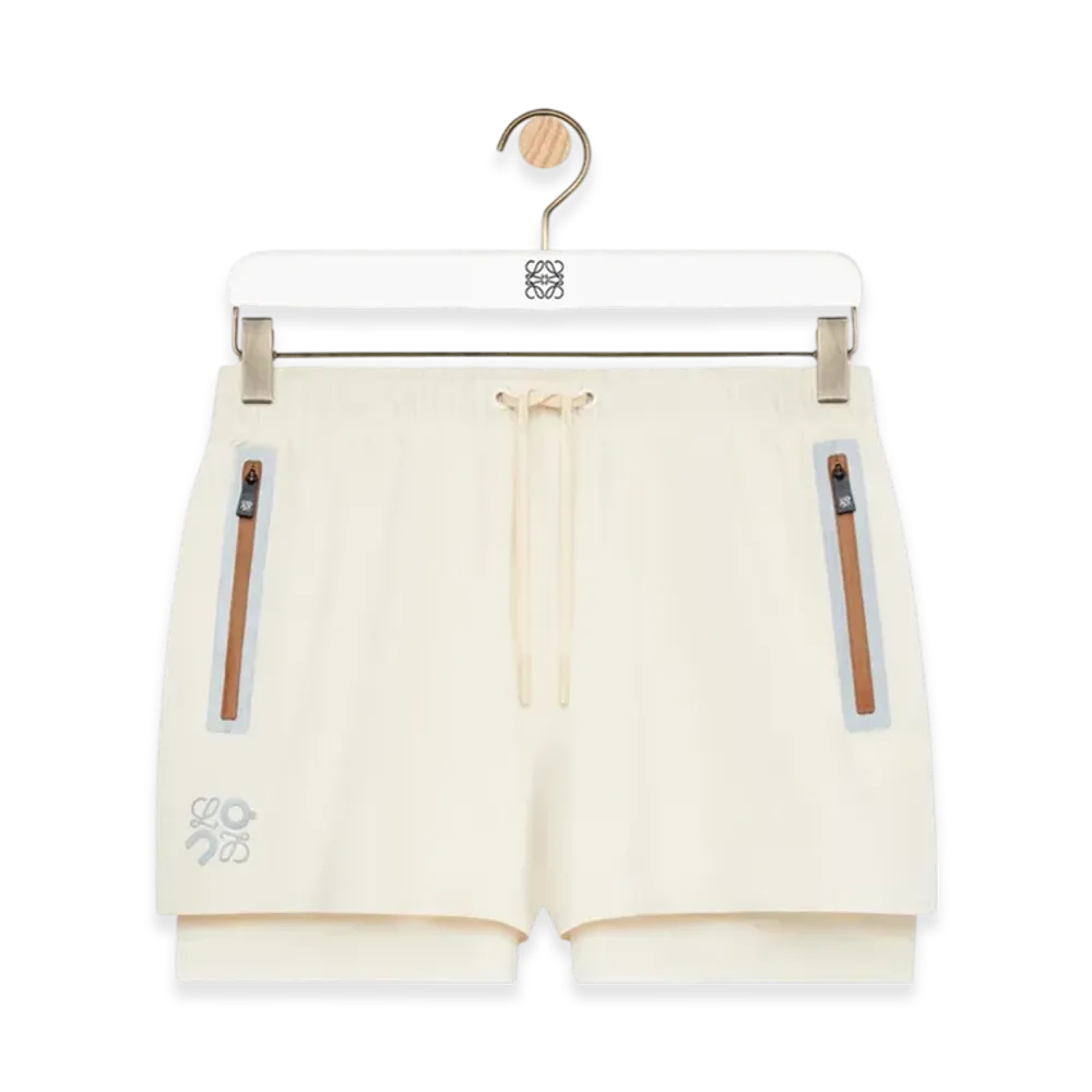 LOEWE x On Performance Shorts (Technical Shell) "Ivory"