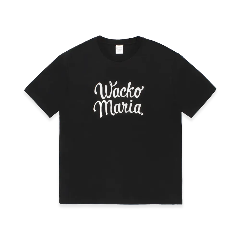 WACKO MARIA Washed Heavy Weight T-Shirt "Black"